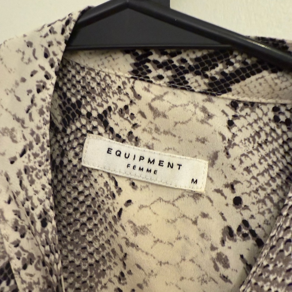 Equipment Snake Pattern Blouse - Picture 2 of 4